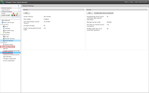 View Global Settings