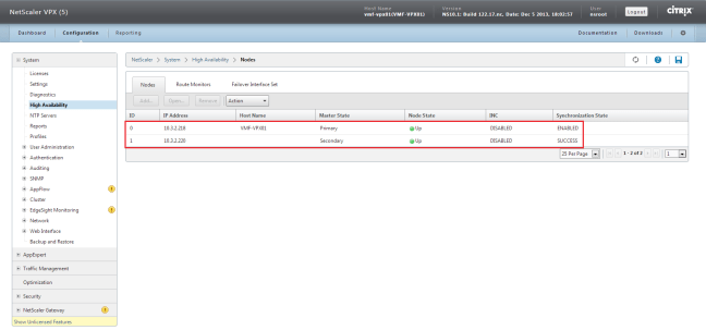 NetScalerClient View