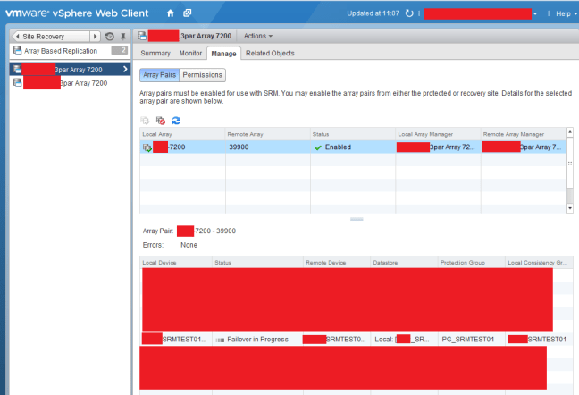 Failover In Progress